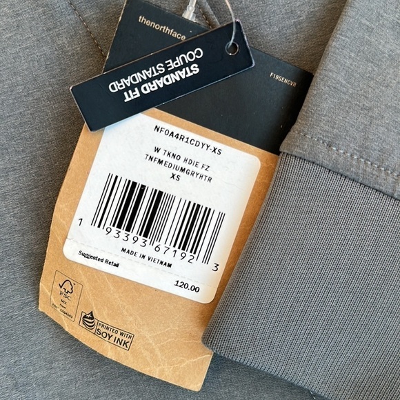 The north face woman’s hoodie size xs grey - Picture 2 of 6